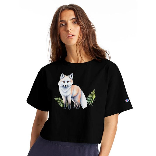 arctic fox in early spring