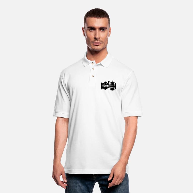 Asian Landscape Of Silent Japanese Temples