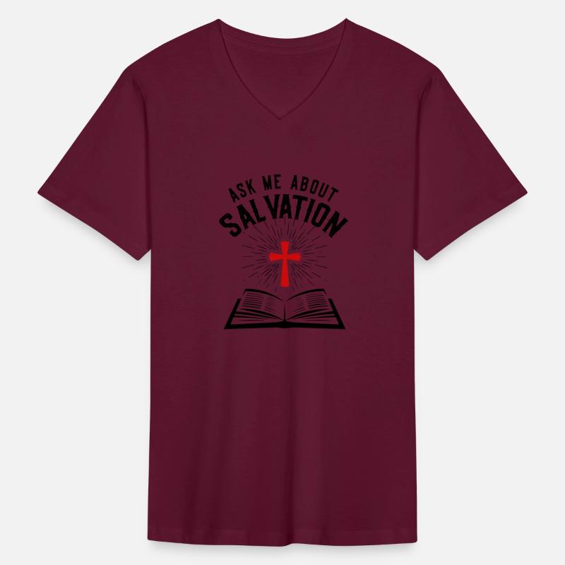 ASK ME ABOUT SALVATION (BIBLE-BLACK)