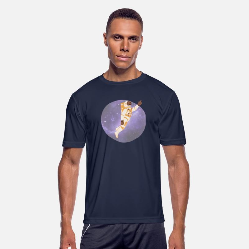 Astronaut in Deep Space Vector Graphic, spaceman