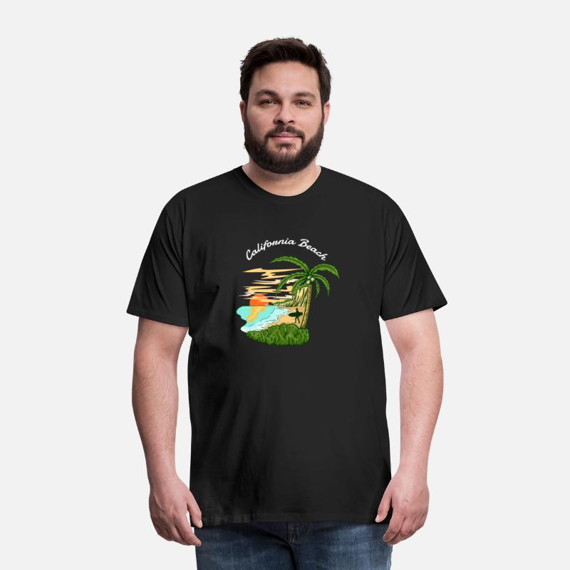 Beach Surfing Island Beach Palm Trees Summer 1