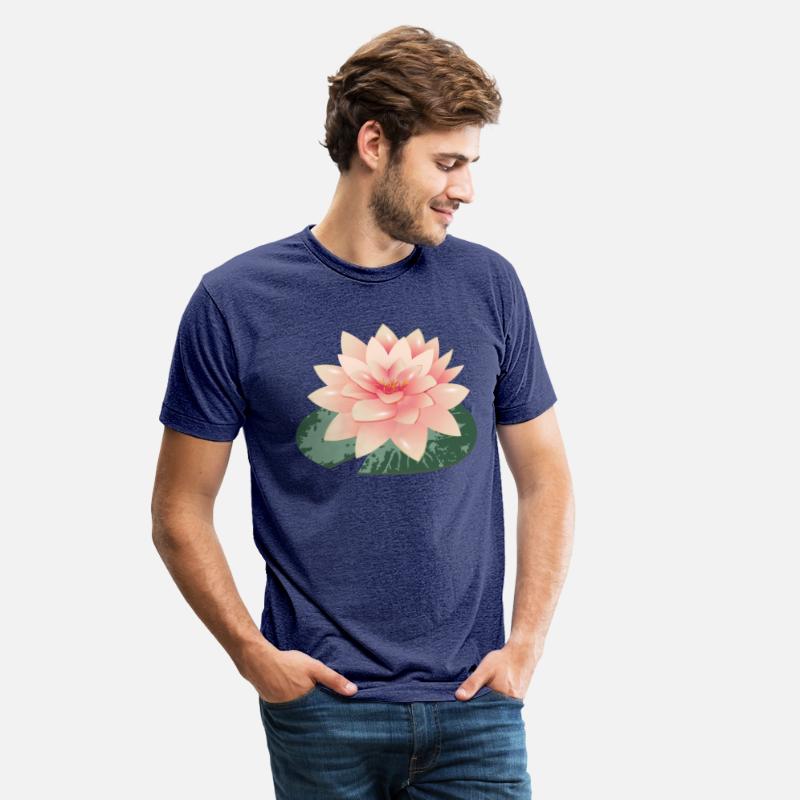 beautiful water lily with green lily pad