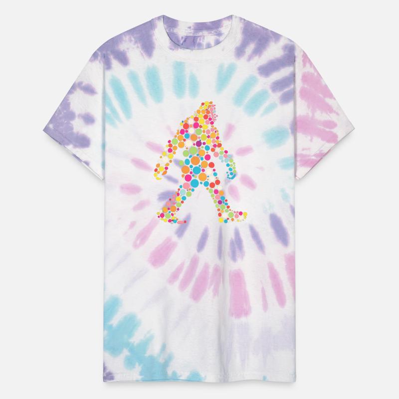 Bigfoot silhouette dot design