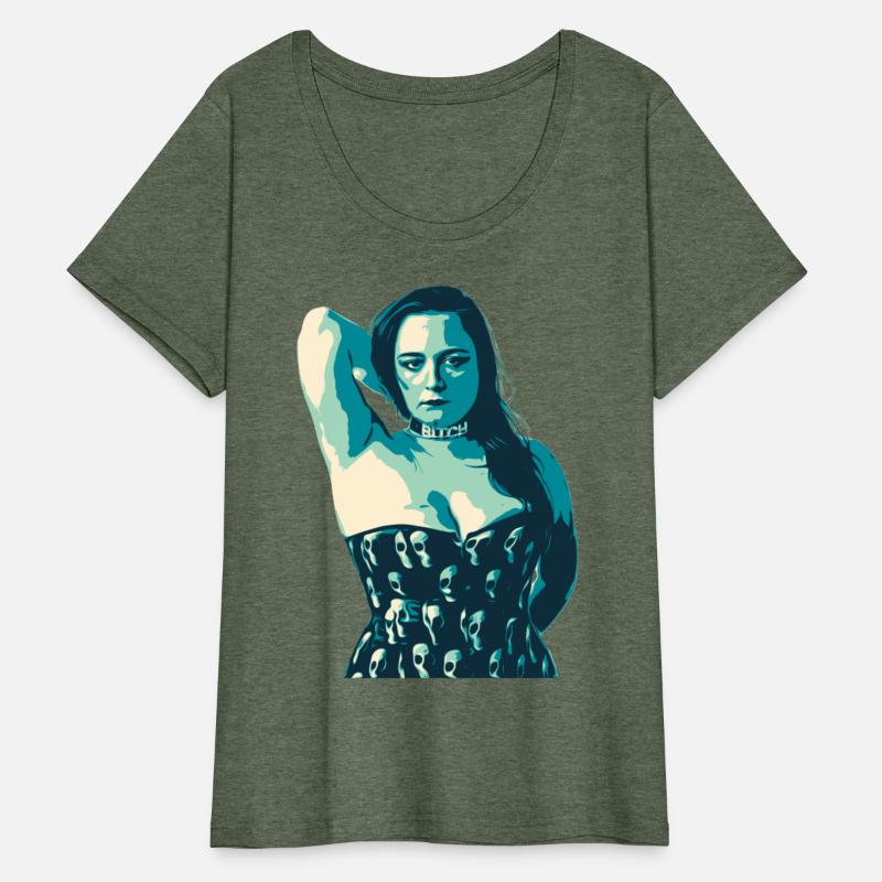 Bitch in Corset in green