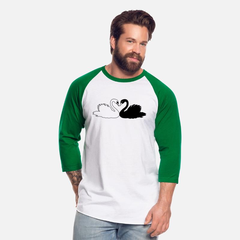 Black and white swan