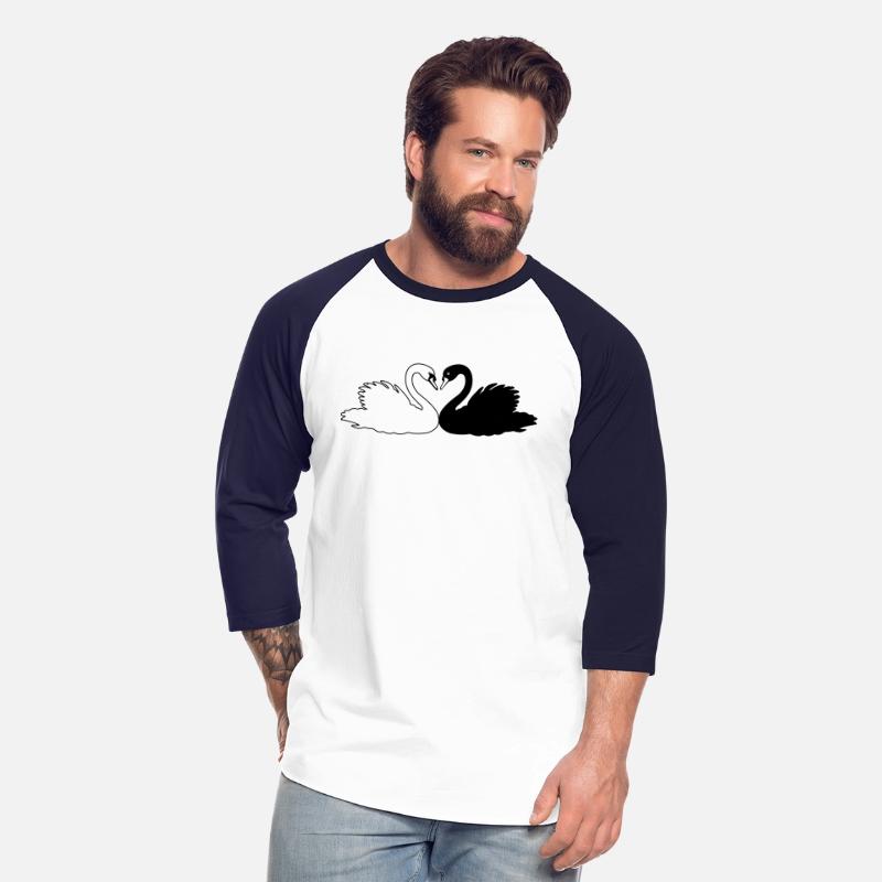 Black and white swan