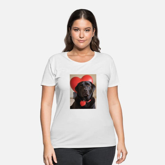 Black Labrador loveheart 2