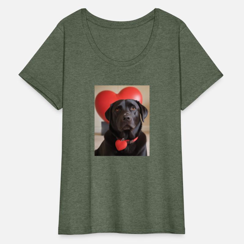 Black Labrador loveheart 2