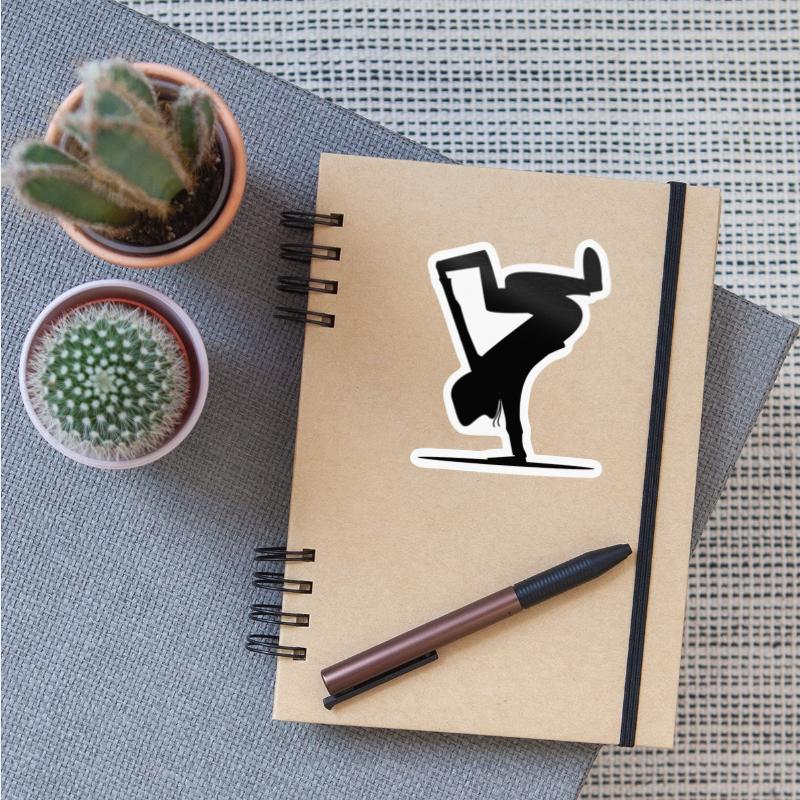 Break dance Bboy Bgirl Cartoon silhouette