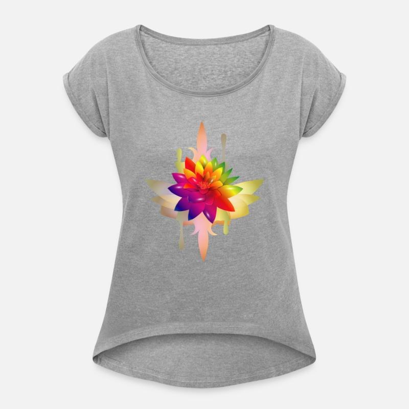 bright colorful fantasy lotus blossom