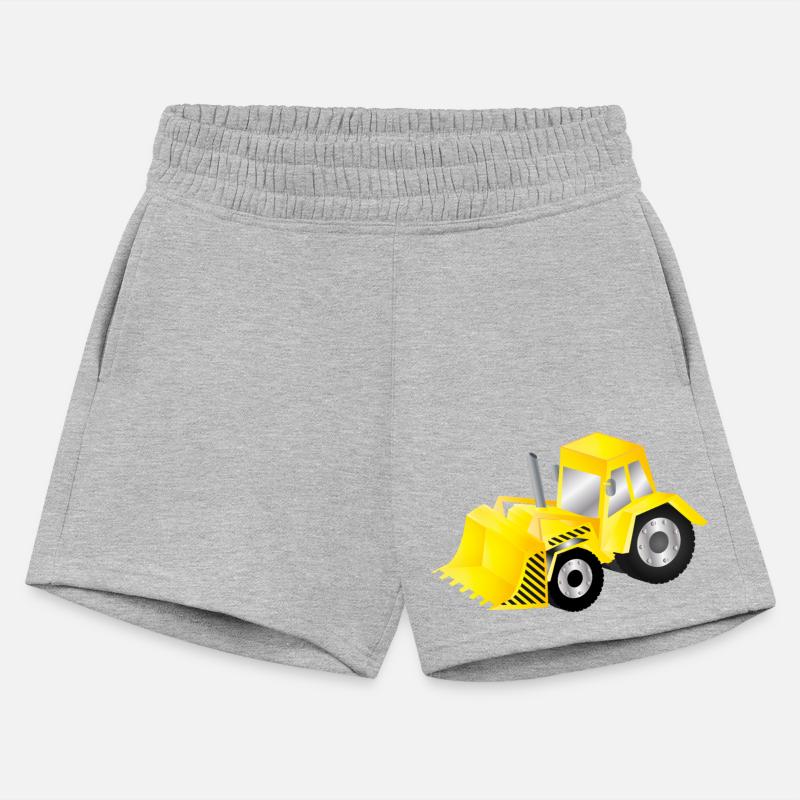 Bright Yellow Excavator with Power