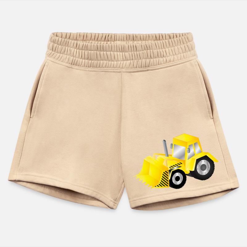 Bright Yellow Excavator with Power