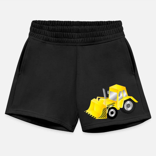 Bright Yellow Excavator with Power