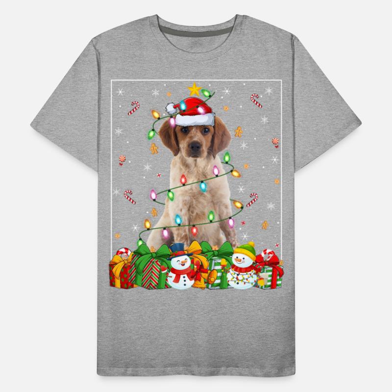 Brittany Spaniel Dog Christmas Lights