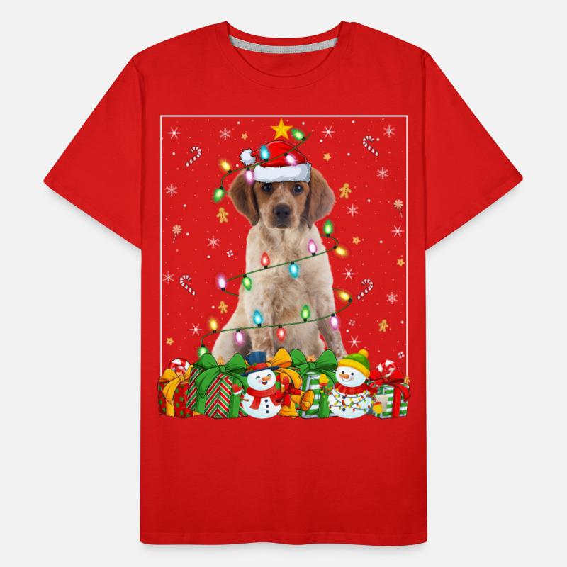 Brittany Spaniel Dog Christmas Lights