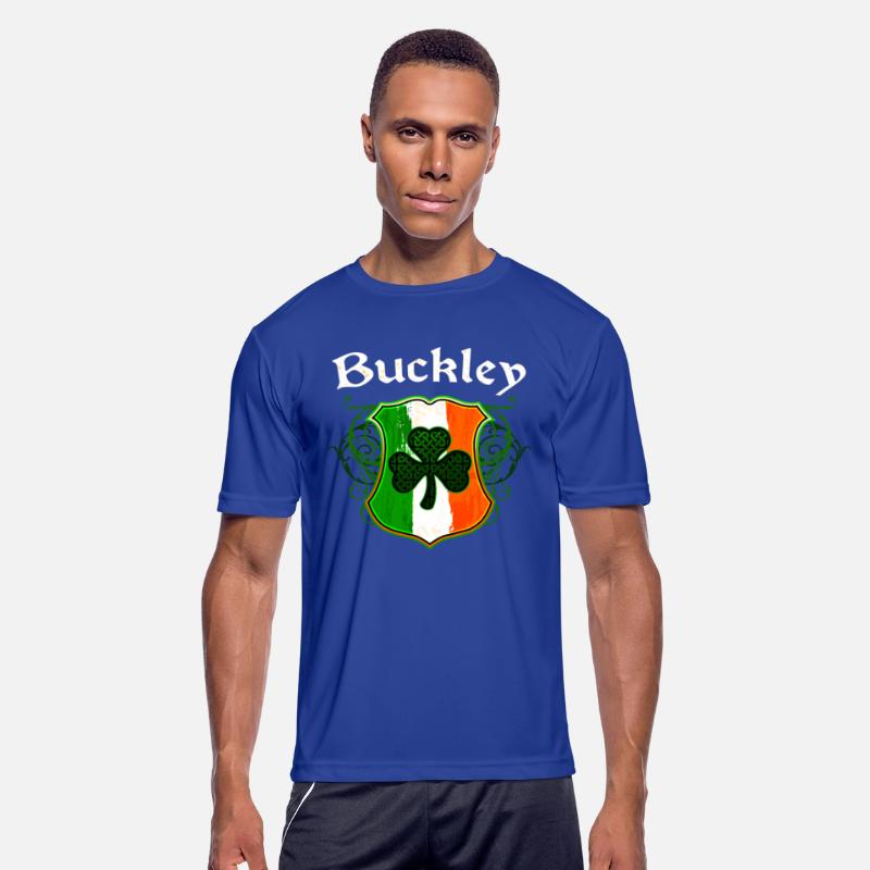Buckley Irish Surname Ireland Flag Shield Shamrock