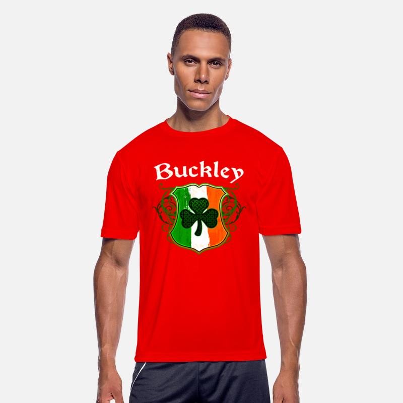 Buckley Irish Surname Ireland Flag Shield Shamrock