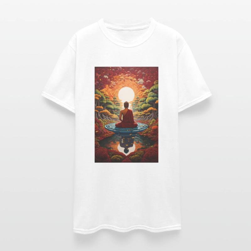 Buddha Serenity: Zen Garden Sunset