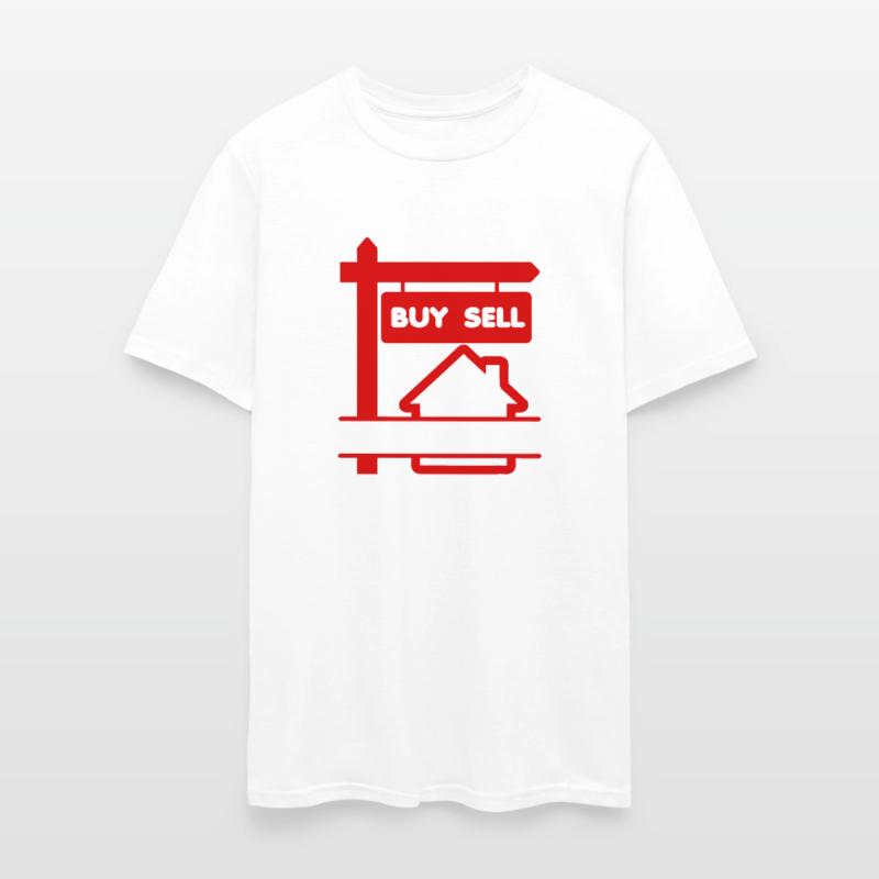 Buy and sell red house logo broker