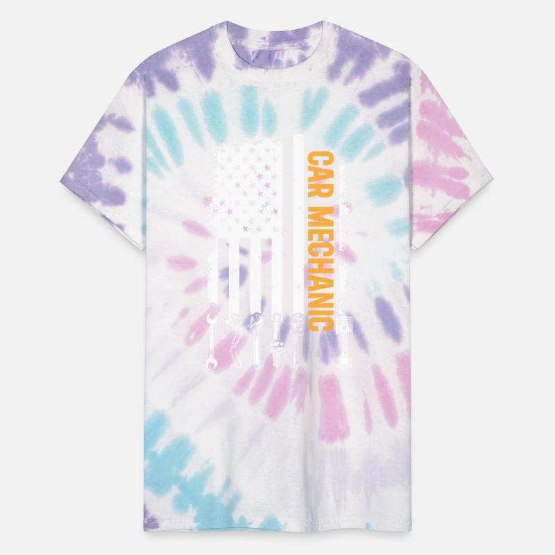 Car Mechanic US Flag Auto Mechanic