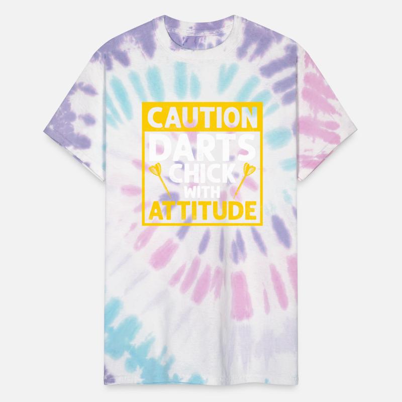 Caution Darts Chick With Attitude Bullseye Team Da