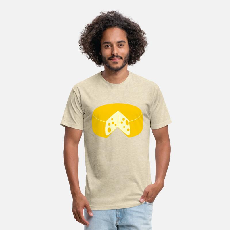 Cheese golden yellow with point cut out front view