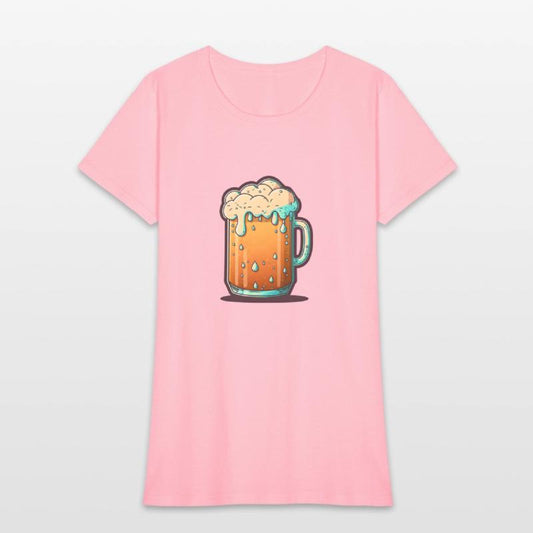 Chilled Overflowing Beer Mug Illustration