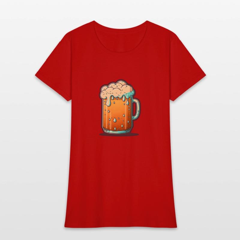 Chilled Overflowing Beer Mug Illustration