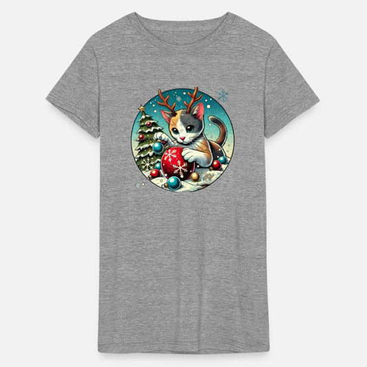 Christmas Cat Antlers: Ornament Playtime