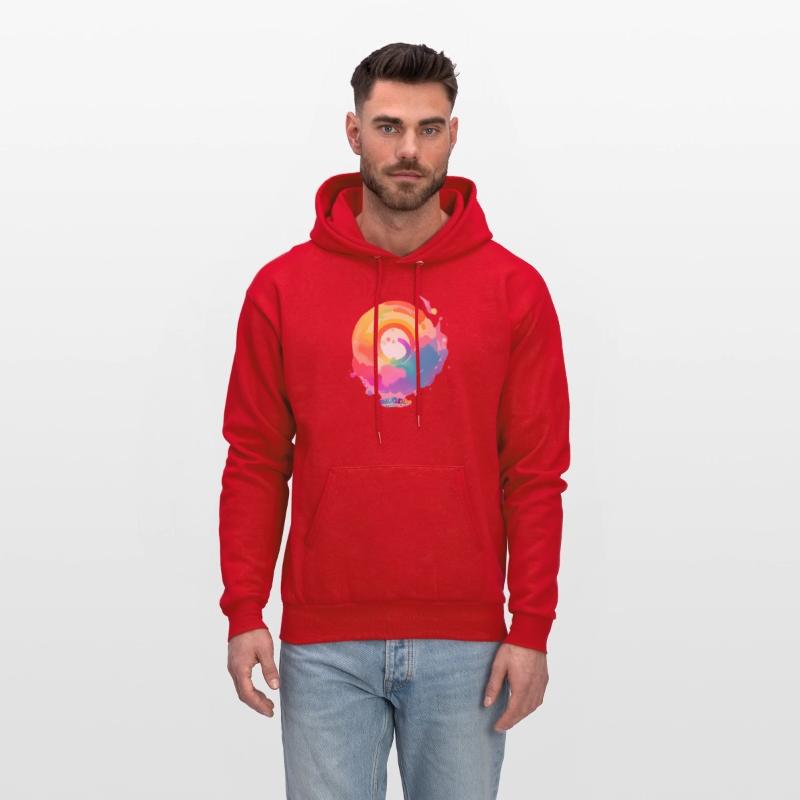 Circular Rainbow Colours painting