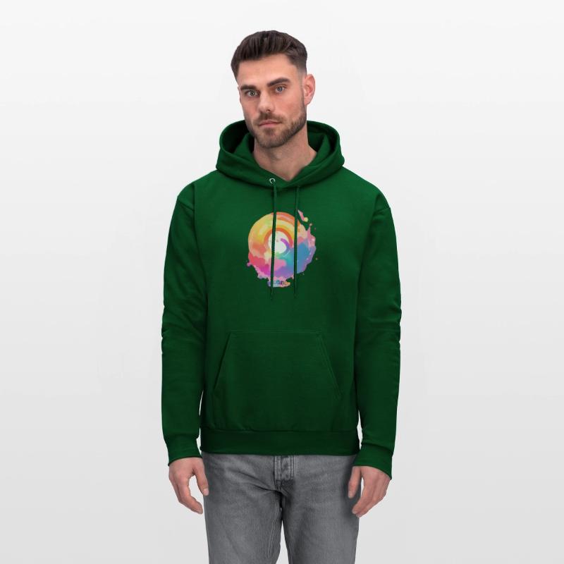 Circular Rainbow Colours painting