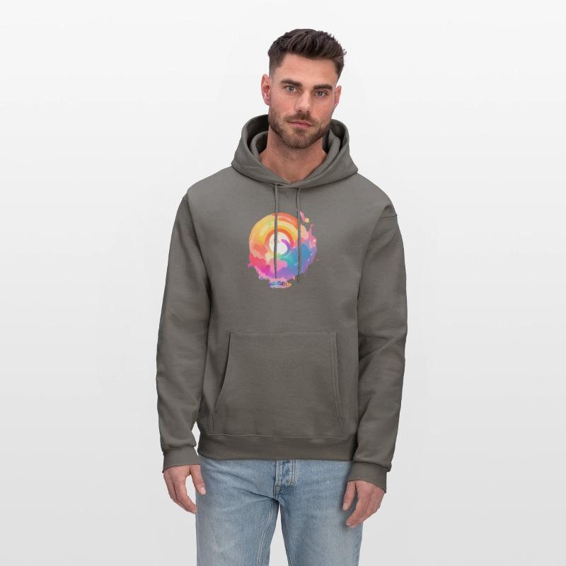 Circular Rainbow Colours painting