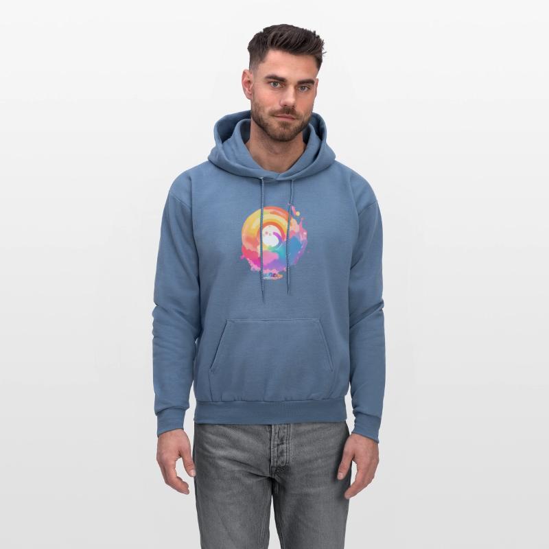 Circular Rainbow Colours painting