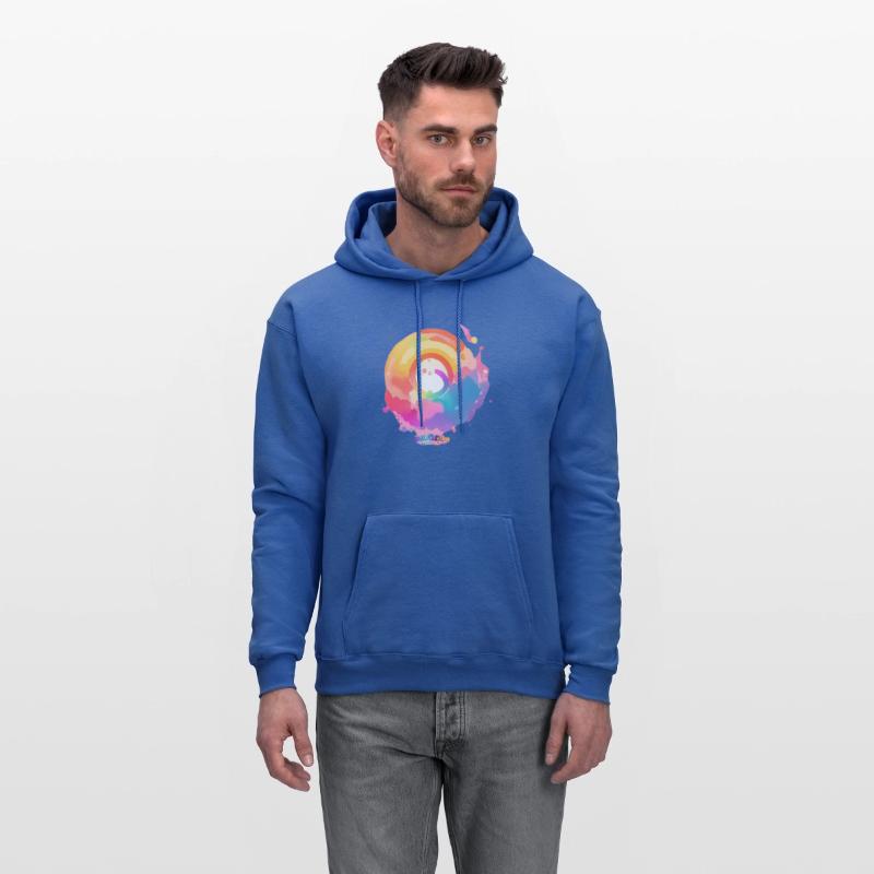 Circular Rainbow Colours painting