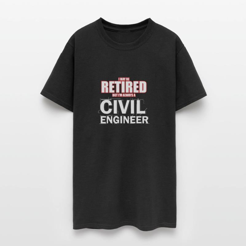 Civil Engineer Shirt Retired Construction Builder