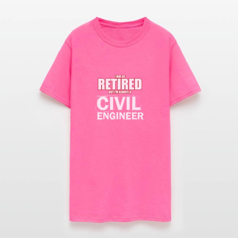Civil Engineer Shirt Retired Construction Builder