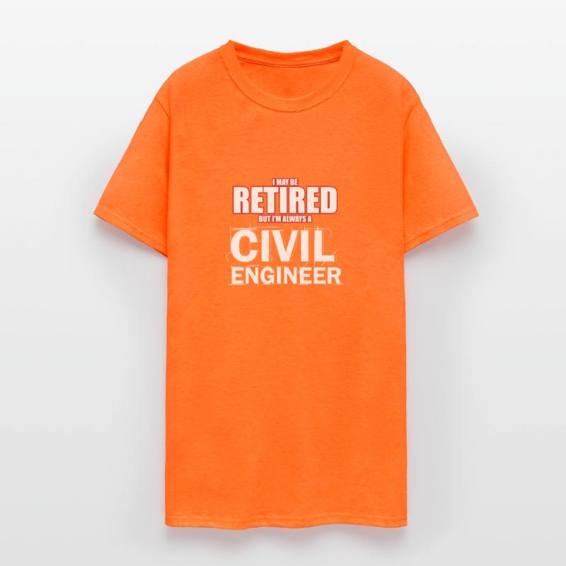 Civil Engineer Shirt Retired Construction Builder