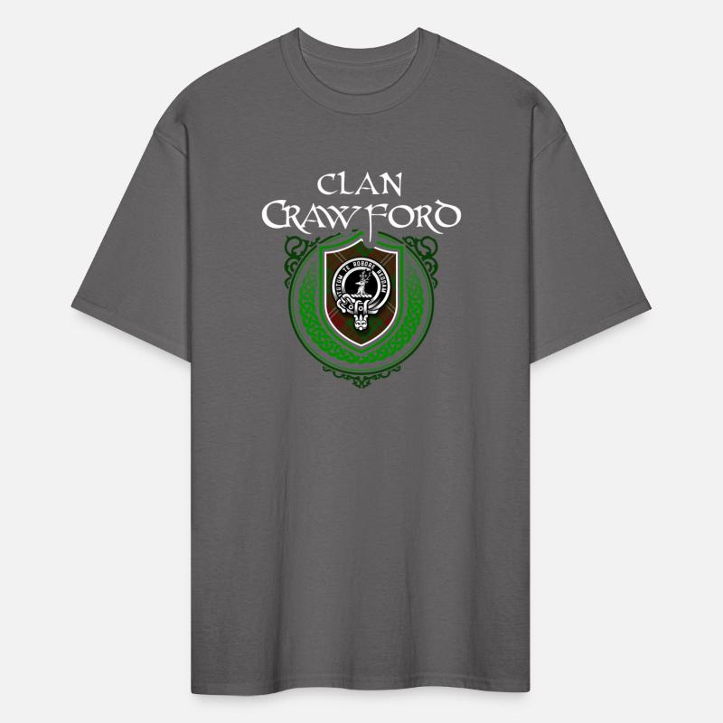 Clan Crawford Scottish Crest Badge and Tartan