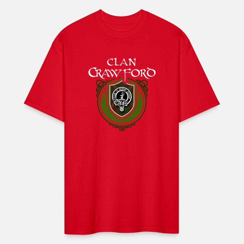 Clan Crawford Scottish Crest Badge and Tartan