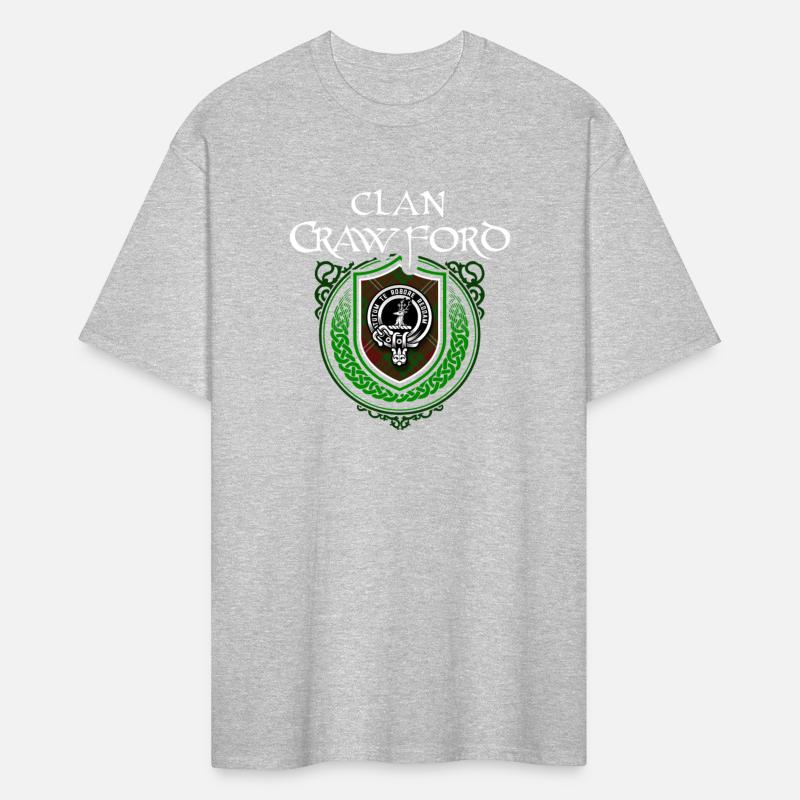Clan Crawford Scottish Crest Badge and Tartan