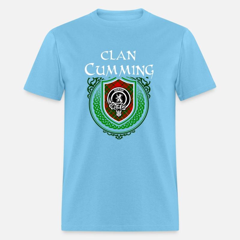 Clan Cumming Scottish Crest Badge and Tartan