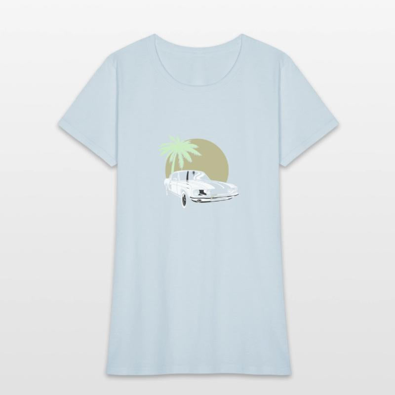 Classic Car in beach