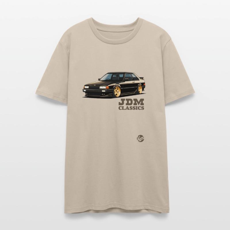 Classic JDM Coupe with Gold Wheels