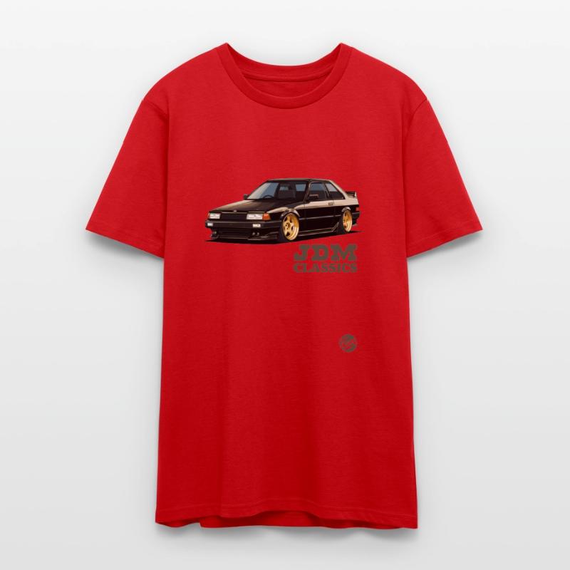 Classic JDM Coupe with Gold Wheels