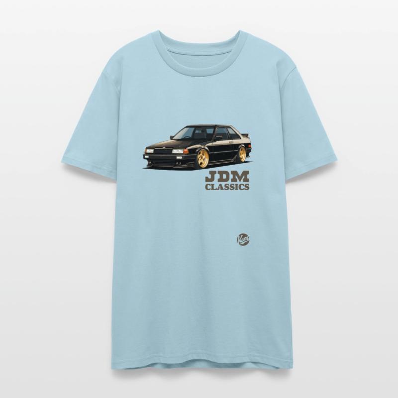 Classic JDM Coupe with Gold Wheels