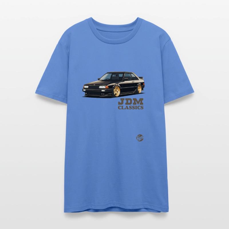 Classic JDM Coupe with Gold Wheels