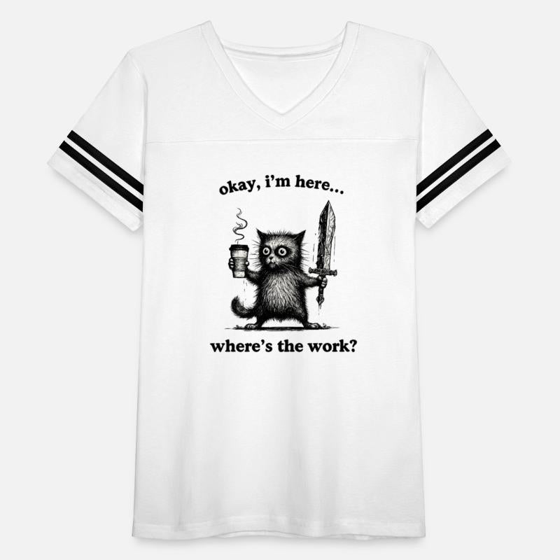 Coffee Sword Cat Funny Work