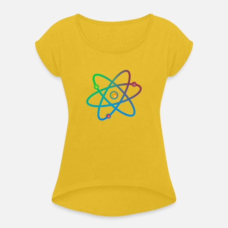 Colorful atom neutron electron