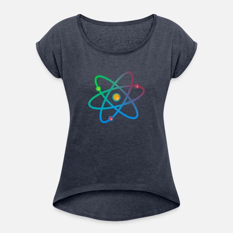 Colorful atom neutron electron