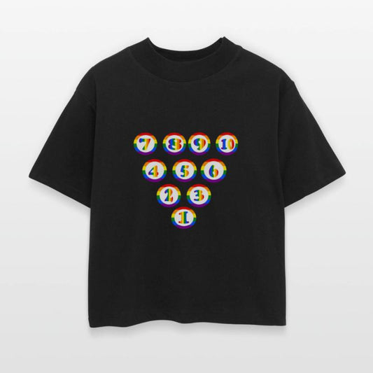 Colorful Bowling Pins Numbers With Raibow colors.